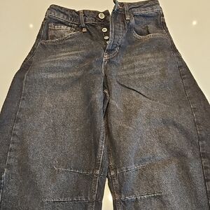 BDG - Urban Outfitters - Light Wash Black Baggy Leg Jeans - Womens 25